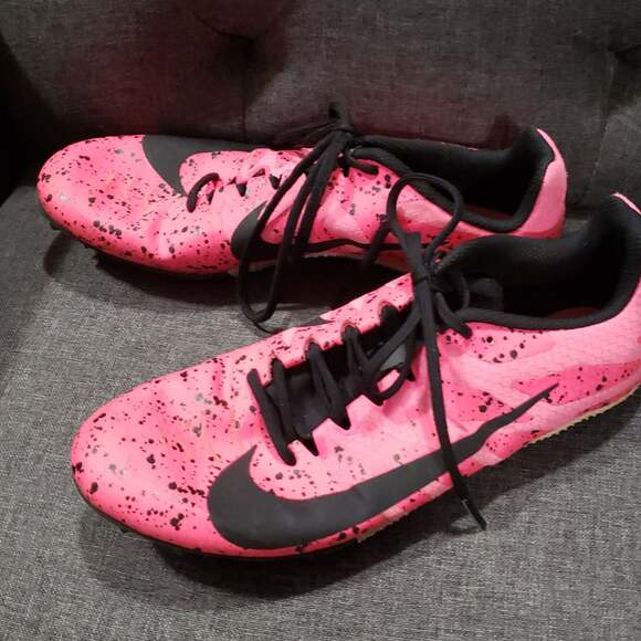 Nike Women's Zoom Rival S 9 Pink Blast Track Spikes - Picture 1 of 3